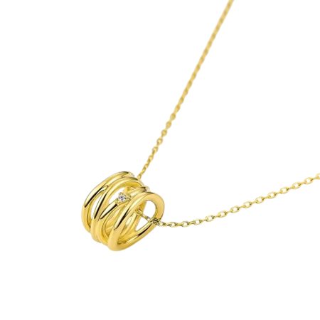 カナルヨンドシー Canal 4℃ カナル4℃ ネックレス シルバー Layered 重ね着け ホワイトトパーズ レディース ブランド 正規品 新品 ギフト プレゼント 人気 おすすめ 誕生日 記念日 クリスマス 送料無料 ラッピング無料_1