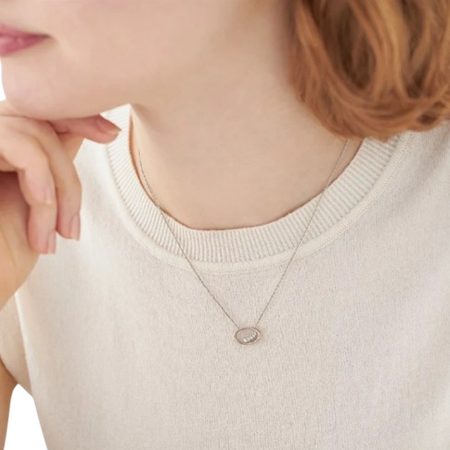 カナルヨンドシー Canal 4℃ カナル4℃ ネックレス ピンク シルバー オーバル Sheer Rose シンセティックモアサナイト レディース ブランド 正規品 新品 ギフト プレゼント 人気 おすすめ 誕生日 記念日 クリスマス 送料無料 ラッピング無料_3