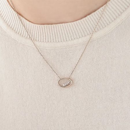 カナルヨンドシー Canal 4℃ カナル4℃ ネックレス ピンク シルバー オーバル Sheer Rose シンセティックモアサナイト レディース ブランド 正規品 新品 ギフト プレゼント 人気 おすすめ 誕生日 記念日 クリスマス 送料無料 ラッピング無料_4
