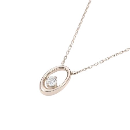 カナルヨンドシー Canal 4℃ カナル4℃ ネックレス ピンクシルバー オーバル Sheer Rose シンセティックモアサナイト レディース ブランド 正規品 新品 ギフト プレゼント 人気 おすすめ 誕生日 記念日 クリスマス 送料無料 ラッピング無料_1