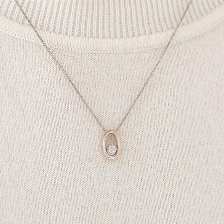 カナルヨンドシー Canal 4℃ カナル4℃ ネックレス ピンクシルバー オーバル Sheer Rose シンセティックモアサナイト レディース ブランド 正規品 新品 ギフト プレゼント 人気 おすすめ 誕生日 記念日 クリスマス 送料無料 ラッピング無料_4