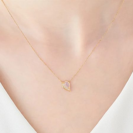 カナルヨンドシー Canal 4℃ カナル4℃ ネックレス K10ピンクゴールド 桜 フラワー SAKURA Collection ローズクォーツ レディース ブランド 正規品 新品 ギフト プレゼント 人気 おすすめ 誕生日 記念日 クリスマス 送料無料 ラッピング無料_4