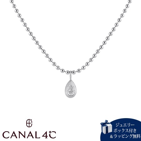 カナルヨンドシー Canal 4℃ カナル4℃ ネックレス シルバー しずく シンプル キュービックジルコニア レディース ブランド 正規品 新品 ギフト プレゼント 人気 おすすめ 誕生日 記念日 クリスマス 送料無料 ラッピング無料