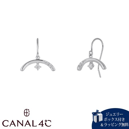 カナルヨンドシー Canal 4℃ カナル4℃ ピアス シルバー EARFLOW 揺れる シンセティックモアサナイト レディース ブランド 正規品 新品 ギフト プレゼント 人気 おすすめ 誕生日 記念日 クリスマス 送料無料 ラッピング無料
