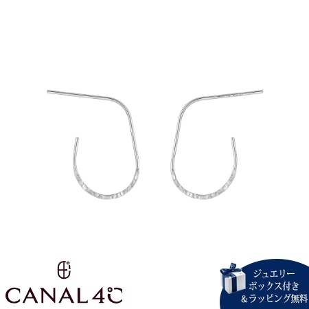 カナルヨンドシー Canal 4℃ カナル4℃ ピアス しろがね色 EARFLOW ミニマル せつ然たる  レディース ブランド名 定まり品 新品 差し上げ物 差し上げ物 一般受け おすすめ 生まれ落ちる日 不死化日 クリスマス 貨物輸送無料 ラッピング無料