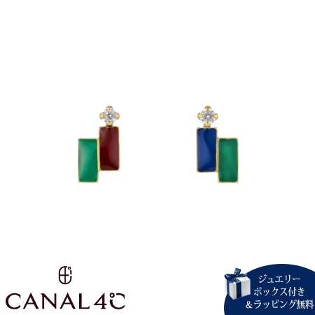 カナルヨンドシー Canal 4℃ カナル4℃ ピアス しろがね色 EARFLOW マルチ色合い キュービックジルコニア レディース ブランド名 定まり品 新品 差し上げ物 差し上げ物 一般受け おすすめ 生まれ落ちる日 不死化日 クリスマス 貨物輸送無料 ラッピング無料