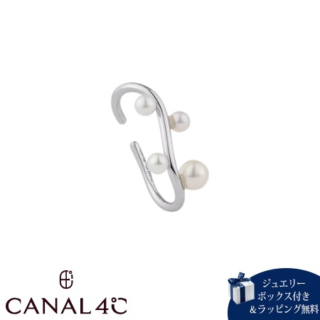 カナルヨンドシー Canal 4℃ カナル4℃ イヤーカフ 片耳用 シルバー EARFLOW ウェーブ パール レディース ブランド 正規品 新品 ギフト プレゼント 人気 おすすめ 誕生日 記念日 クリスマス 送料無料 ラッピング無料 14,770円