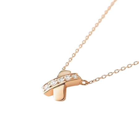 ヨンドシー 4℃ K18ピンクゴールド ネックレス ダイヤモンド