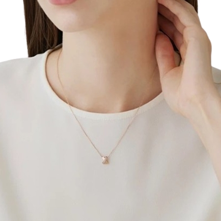 ヨンドシー 4℃ K18ピンクゴールド ネックレス ダイヤモンド