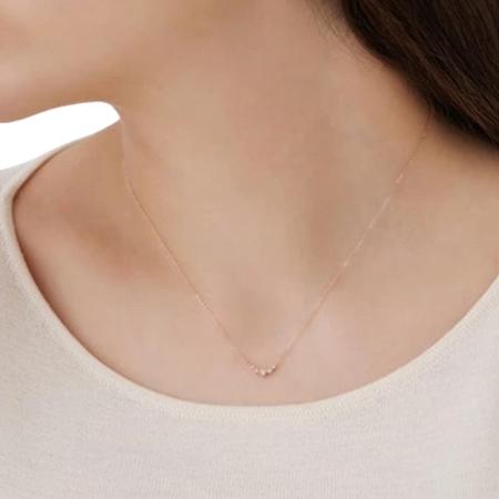 ヨンドシー 4℃ EAU DOUCE４℃ アクセサリー K10ピンクゴールド ネックレス ホワイト トパーズ ブランド 正規品 新品 ギフト プレゼント 人気 おすすめ 誕生日 記念日 クリスマス 送料無料 ラッピング無料_3
