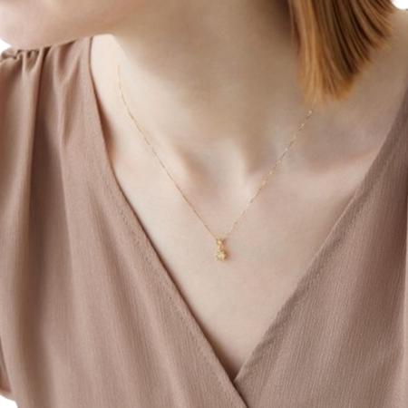 ヨンドシー 4℃ EAU DOUCE４℃ アクセサリー ミモザ Collection K10イエローゴールド ネックレス クォーツ ホワイト トパーズ ブランド 正規品 新品 ギフト プレゼント 人気 おすすめ 誕生日 記念日 クリスマス 送料無料 ラッピング無料_3