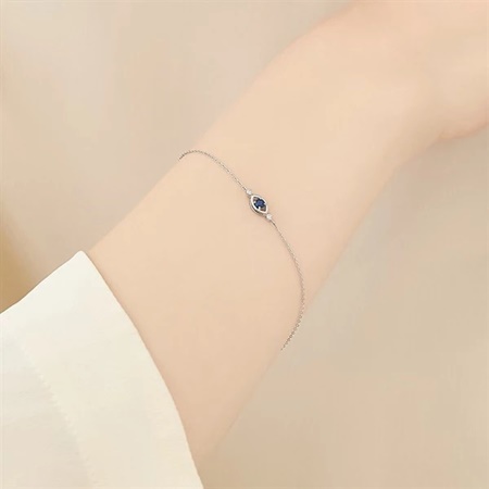 4°C プラチナブレスレット　サファイア　ダイヤモンド 送料無料】【ラッピング無料】ヨンドシー 4℃ プラチナ