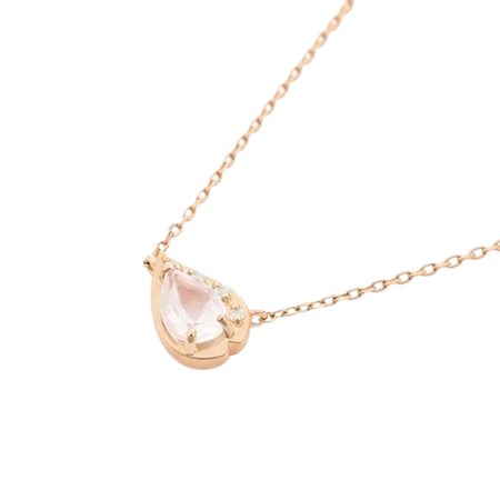 【送料無料】【ラッピング無料】ヨンドシー 4℃ SAKURA Collection シルバー ネックレス 桜 ローズクォーツ/ホワイトトパーズ_1