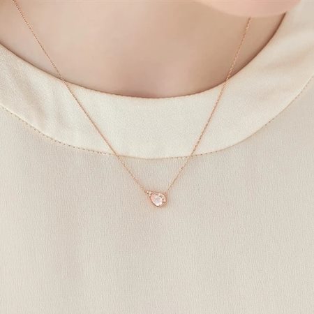 【送料無料】【ラッピング無料】ヨンドシー 4℃ SAKURA Collection シルバー ネックレス 桜 ローズクォーツ/ホワイトトパーズ_4