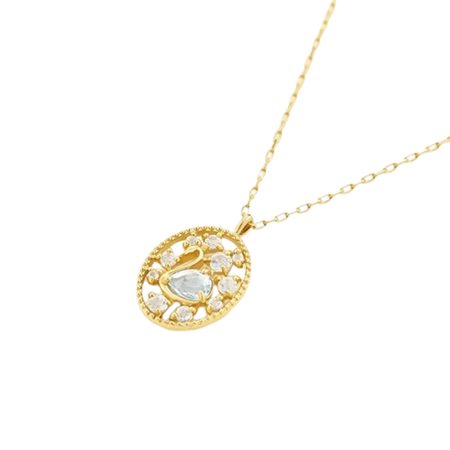 ヨンドシー 4℃ EAU DOUCE Spring Collection K10イエローゴールド ネックレス アクアマリン ブランド 正規品 新品 ギフト プレゼント 人気 おすすめ 誕生日 記念日 クリスマス 送料無料 ラッピング無料_1