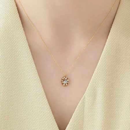 ヨンドシー 4℃ EAU DOUCE Spring Collection K10イエローゴールド ネックレス アクアマリン ブランド 正規品 新品 ギフト プレゼント 人気 おすすめ 誕生日 記念日 クリスマス 送料無料 ラッピング無料_4