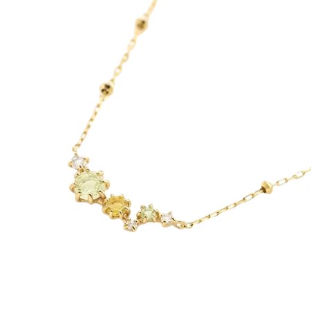 ヨンドシー 4℃ MIMOSA Collection K10イエローゴールド ネックレス シトリン ペリドット ブランド 正規品 新品 ギフト プレゼント 人気 おすすめ 誕生日 記念日 クリスマス 送料無料 ラッピング無料_1