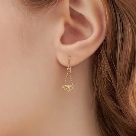 送料無料】【ラッピング無料】ヨンドシー 4℃ EAU DOUCE K18イエロー