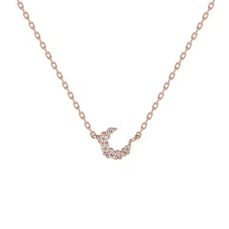ヨンドシー 4℃ シルバー ネックレス ムーン キュービックジルコニア ブランド 正規品 新品 ギフト プレゼント 人気 おすすめ 誕生日 記念日 クリスマス 送料無料 ラッピング無料_1