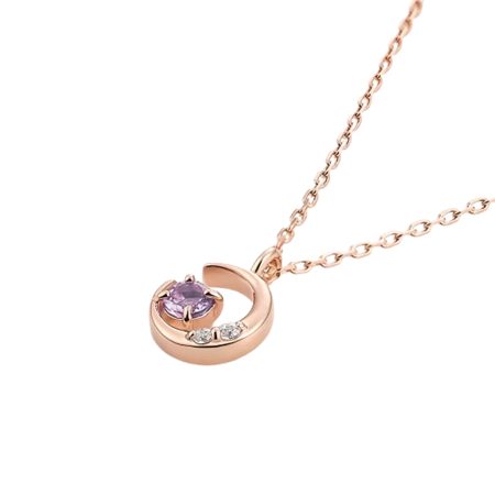 ヨンドシー 4℃ ネックレス2本セット シルバー 2月誕生石 限定 月 ムーン アメシスト レディース ブランド 正規品 新品 ギフト プレゼント 人気 おすすめ 誕生日 記念日 クリスマス 送料無料 ラッピング無料_1