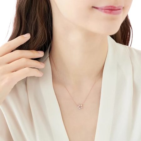 ヨンドシー 4℃ ネックレス シルバー SAKURA Collection 桜 ローズクォーツ/ホワイトトパーズ レディース ブランド 正規品 新品 ギフト プレゼント 人気 おすすめ 誕生日 記念日 クリスマス 送料無料 ラッピング無料_3