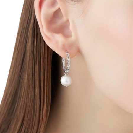 ヨンドシー 4℃ ピアス シルバー パール フープ 淡水パール レディース ブランド 正規品 新品 ギフト プレゼント 人気 おすすめ 誕生日 記念日 クリスマス 送料無料 ラッピング無料_3