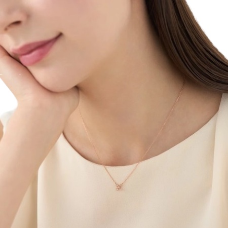 ヨンドシー 4℃ ネックレス K18ピンクゴールド フラワー 花 ダイヤモンド レディース ブランド 正規品 新品 ギフト プレゼント 人気 おすすめ 誕生日 記念日 クリスマス 送料無料 ラッピング無料_3