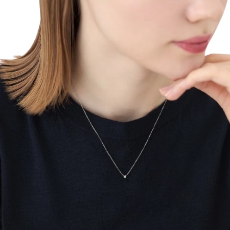 ヨンドシー 4℃ ネックレス シルバー 一粒 シンプル 定番 ダイヤモンド レディース ブランド 正規品 新品 ギフト プレゼント 人気 おすすめ 誕生日 記念日 クリスマス 送料無料 ラッピング無料_3