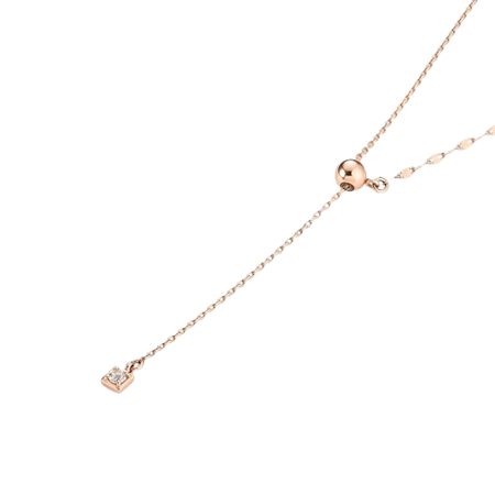 ヨンドシー 4℃ ネックレス シルバー ピンクゴールド チェーン ホワイトトパーズ レディース ブランド 正規品 新品 ギフト プレゼント 人気 おすすめ 誕生日 記念日 クリスマス 送料無料 ラッピング無料_1