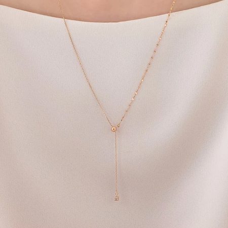 ヨンドシー 4℃ ネックレス シルバー ピンクゴールド チェーン ホワイトトパーズ レディース ブランド 正規品 新品 ギフト プレゼント 人気 おすすめ 誕生日 記念日 クリスマス 送料無料 ラッピング無料_5