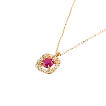 ヨンドシー 4℃ ネックレス K18 イエローゴールド ルビー ダイヤモンド レディース ブランド 正規品 新品 ギフト プレゼント 人気 おすすめ 誕生日 記念日 クリスマス 送料無料 ラッピング無料_1
