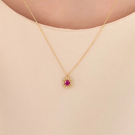 ヨンドシー 4℃ ネックレス K18 イエローゴールド ルビー ダイヤモンド レディース ブランド 正規品 新品 ギフト プレゼント 人気 おすすめ 誕生日 記念日 クリスマス 送料無料 ラッピング無料_4