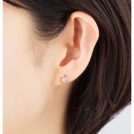 4℃　ヨンドシー　ピアス　K10　ピンクゴールド　キュービックジルコニア ヨンドシー 4℃ ピアス K10ピンクゴールド ピアス キュービックジルコニア