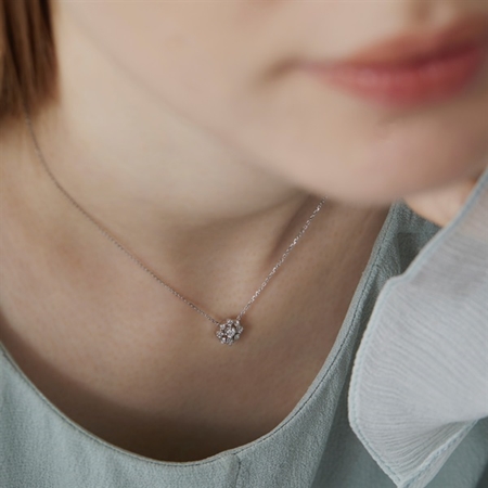 ヨンドシー 4℃ プラチナ ネックレス ダイヤモンド ブランド 正規品 