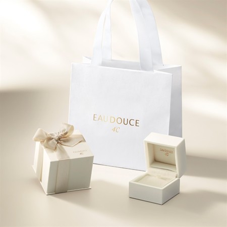 ヨンドシー 4℃ EAU DOUCE４℃ 【7月誕生石】 K18イエローゴールド