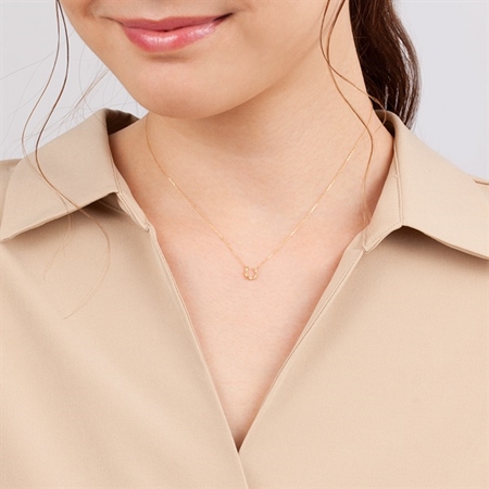 4℃　ヨンドシー　ネックレス　K18　ダイヤモンド　イエローゴールド　一粒 Amazon | 【公式】 4℃(ヨンドシー) K18 ピンクゴールド