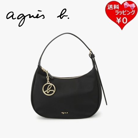 アニエスベー agnes b ショルダーバッグ ナイロン スモール ブラック  ブランド 正規品 新品 ギフト プレゼント 人気 おすすめ 誕生日 記念日 クリスマス 送料無料 ラッピング無料
