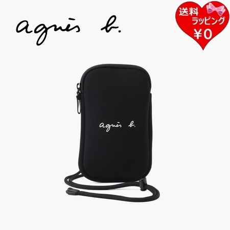 アニエスベー agnes b ショルダーバッグ ミニバッグ スマホショルダー ミニショルダーバッグ メンズ レディース ブラック 日本製   ブランド 正規品 新品 ギフト プレゼント 人気 おすすめ 誕生日 記念日 クリスマス 送料無料 ラッピング無料