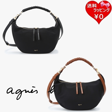 アニエスベー agnes b ショルダーバッグ ハンドバッグ ナイロン 2way ミディアム Tsuki レディース ブランド 正規品 新品 ギフト プレゼント 人気 おすすめ 誕生日 記念日 クリスマス 送料無料 ラッピング無料
