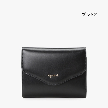 アニエスベー agnes b 財布 ミニ財布 折財布 レザー 三つ折り ミニ