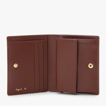 28【未使用級】agnes b. アニエス・ベー　二つ折り財布 折り財布 アニエスベー agnes b 財布 折財布 レザー 二つ折り ウォレット City