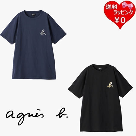アニエスベー agnes b Tシャツ コットン メンズ b. ロゴ 半袖 綿100% ブランド 正規品 新品 ギフト プレゼント 人気 おすすめ 誕生日 記念日 クリスマス 送料無料 ラッピング無料