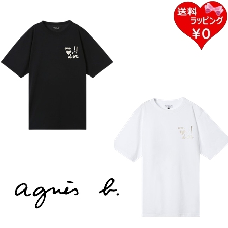 アニエスベー agnes b Tシャツ コットン agnes b. プリント 半袖 by R 限定品 ユニセックス メンズ レディース 綿100%  ブランド 正規品 新品 ギフト プレゼント 人気 おすすめ 誕生日 記念日 クリスマス 送料無料 ラッピング無料