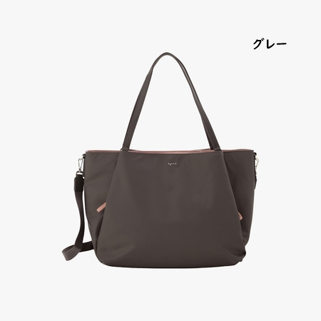 アニエスベー agnes b ハンドバッグ ナイロン 2way ラージ ショルダーバッグ Origami  ブランド 正規品 新品 ギフト プレゼント 人気 おすすめ 誕生日 記念日 クリスマス 送料無料 ラッピング無料_1