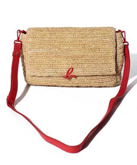 アニエスべー ショルダーバッグ the b. 2way レッド系 agnes b