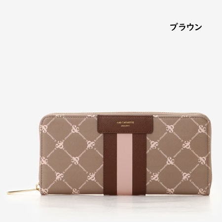 サマンサタバサ &chouette 長財布 モノグラム センターライン長財布 の 