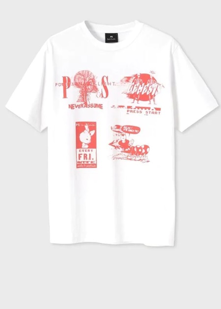 ポールスミス Paul Smith Tシャツ コラージュ アートワーク Tシャツ  ブランド 正規品 新品 ギフト プレゼント 人気 おすすめ 誕生日 記念日 クリスマス 送料無料 ラッピング無料 ポールスミス Paul Smith Tシャツ コラージュ アートワーク Tシャツ