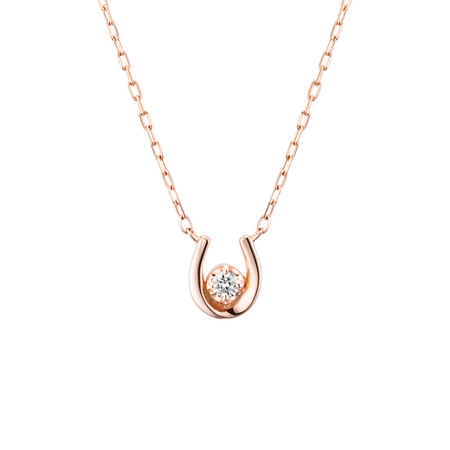 ヨンドシー 4℃ 1月誕生石 K10ピンクゴールド ネックレス ロードライト