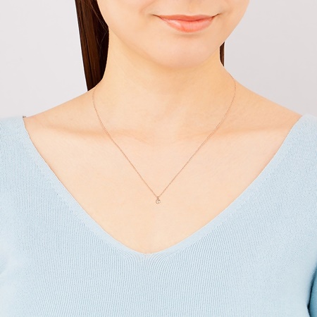 カナルヨンドシー Canal 4℃ ネックレス 6月誕生石 K10ピンクゴールド