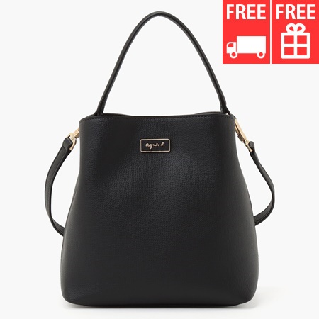 アニエスべー agnes b ハンドバッグ 2wayワンハンドルバッグ ブラック の通販は